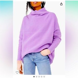 NWT Free People Ottoman Sweater Size Large Color Purple Glowing Grape